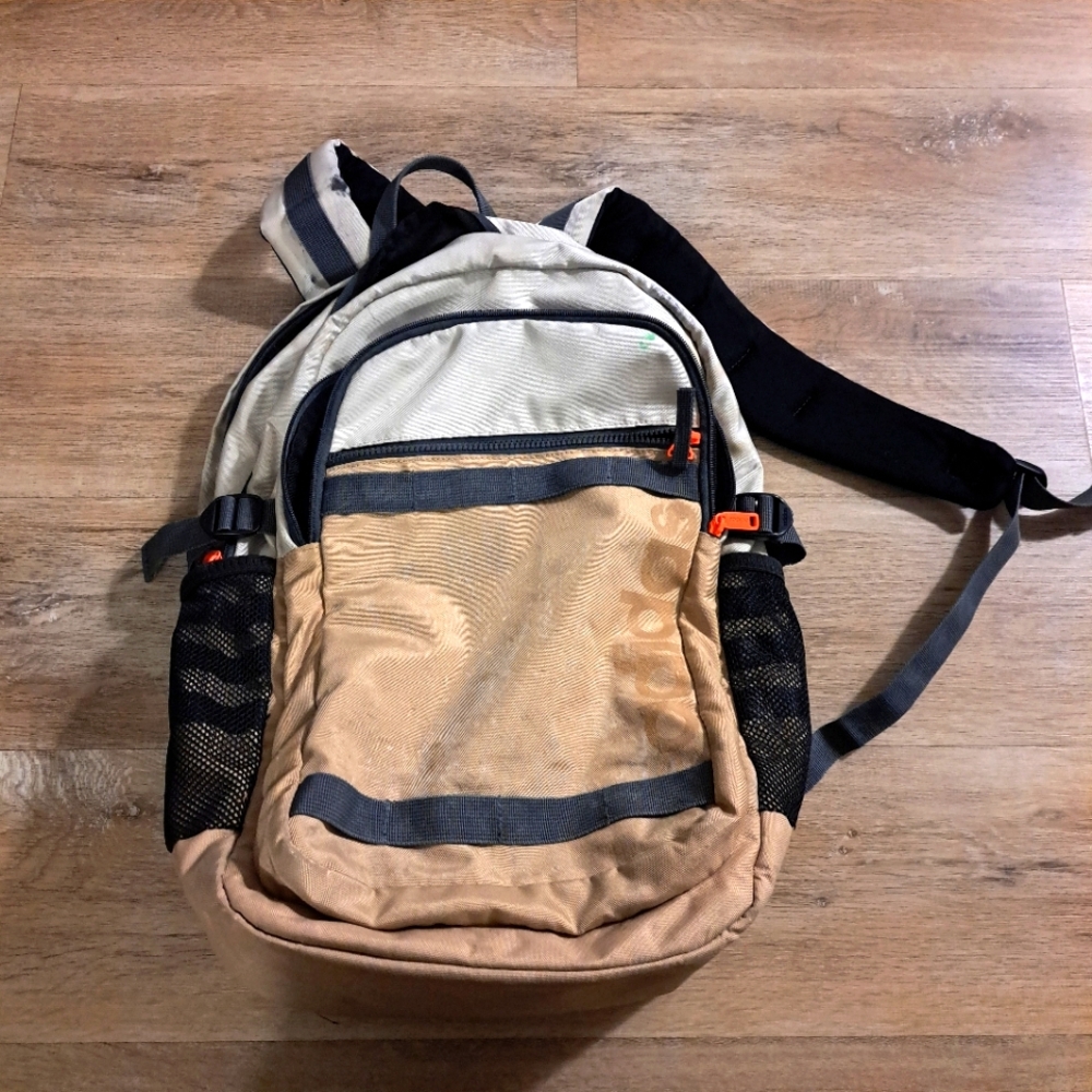 Adidas Stylish Tan and Black Men's Backpack Large